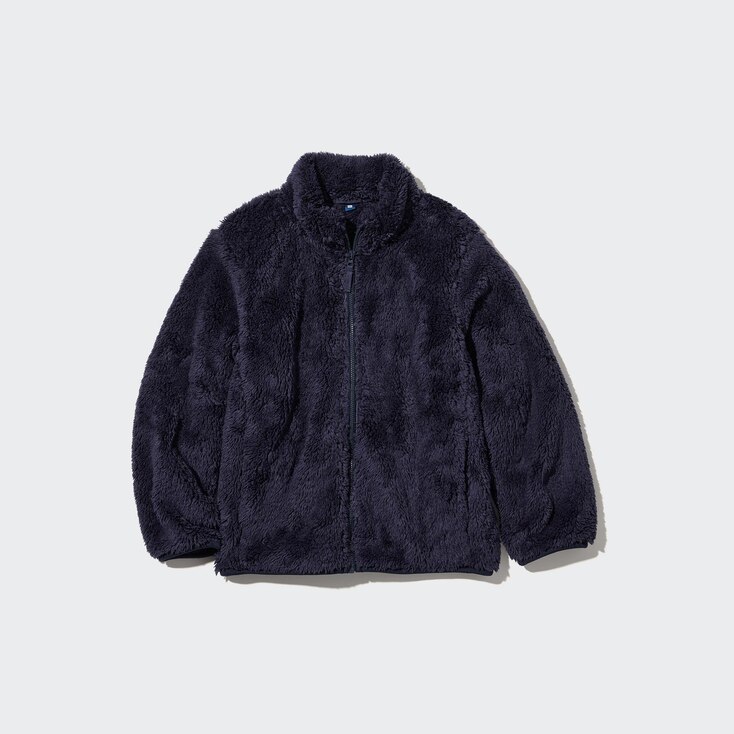 Uniqlo Chaqueta Polar Mullida - Azul Marino - 13Y