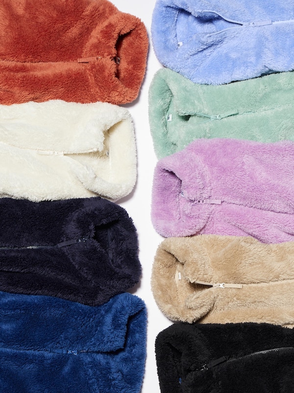 Fluffy Yarn Fleece Full-Zip Jacket