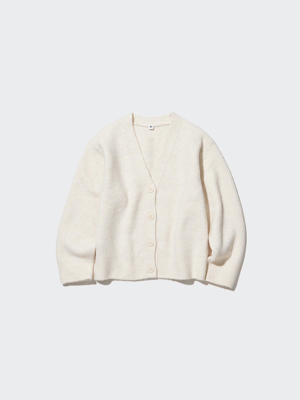 GIRLS Souffle Yarn V Neck Cardigan