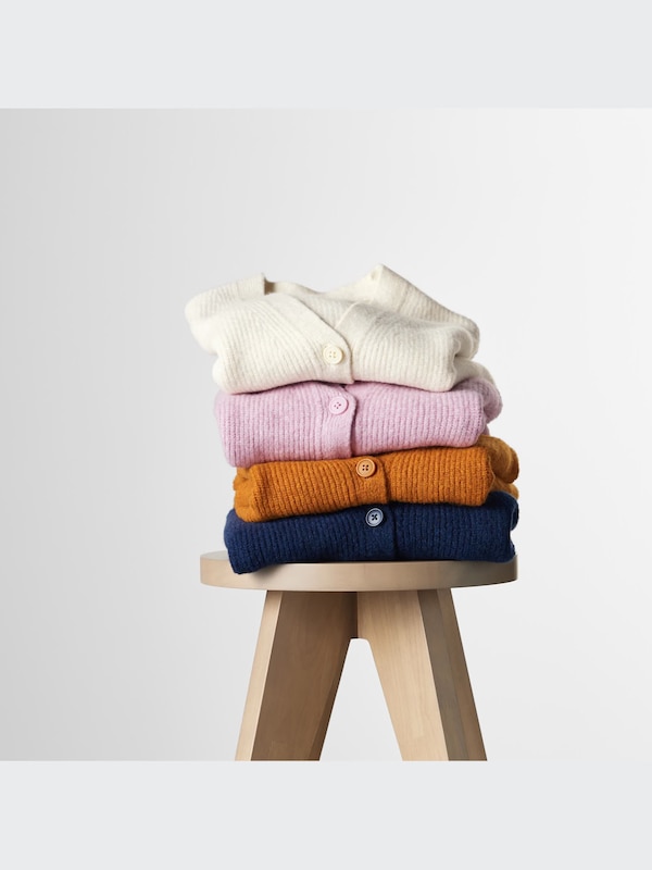 Souffle Yarn V-Neck Cardigan