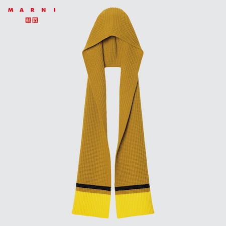 Marni Popcorn Knitted Hooded Scarf