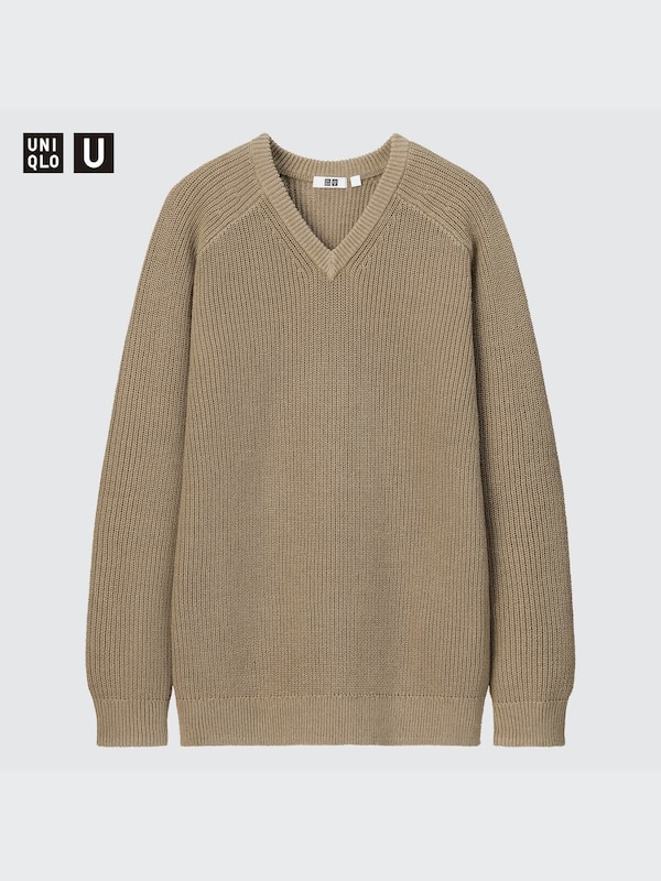 U V-Neck Long-Sleeve Sweater
