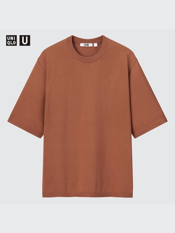 UNIQLO U KNITTED CREW NECK SHORT SLEEVE T-SHIRT