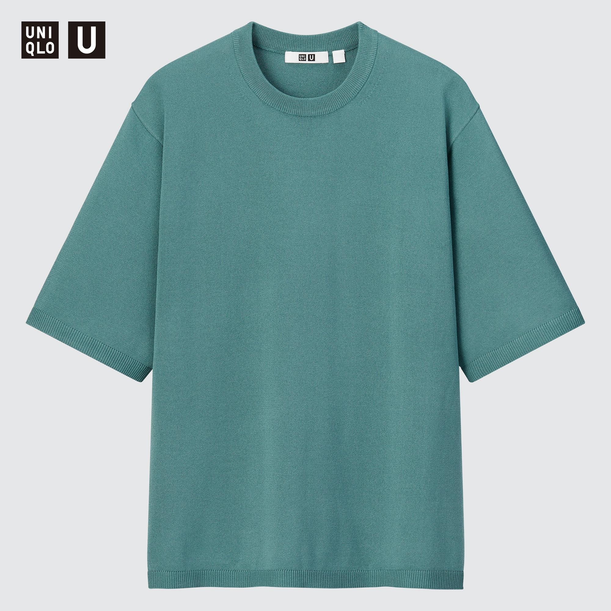 Crew neck t shirt uniqlo sale