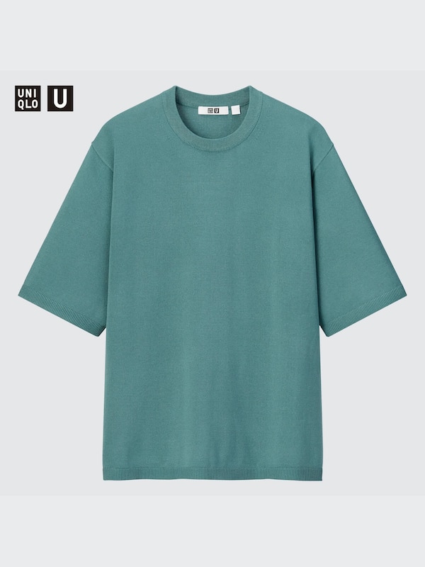 U Knitted Crew Neck T-Shirt