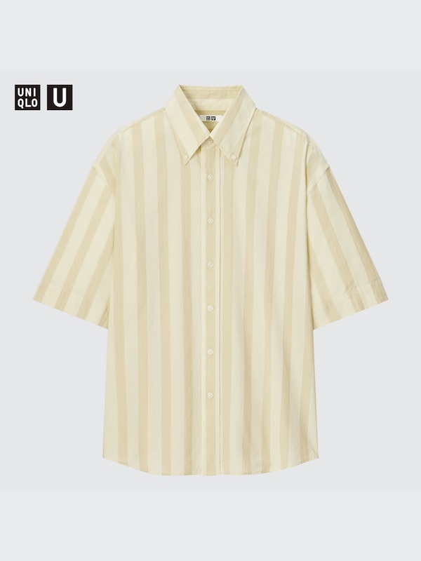 U Seersucker Striped Short-Sleeve Shirt