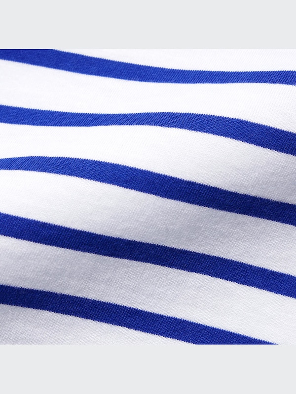 Cotton Oversized Short-Sleeve Striped T-Shirt