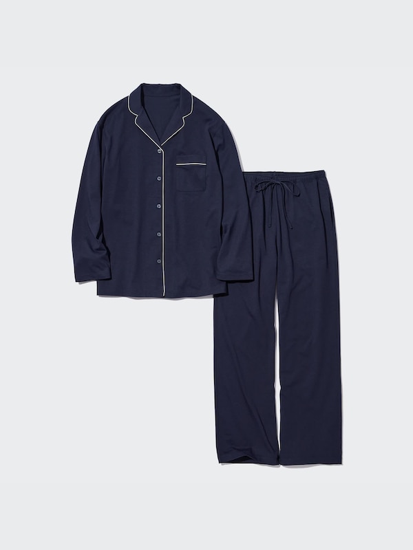 AIRism Cotton Long-Sleeve Pajamas