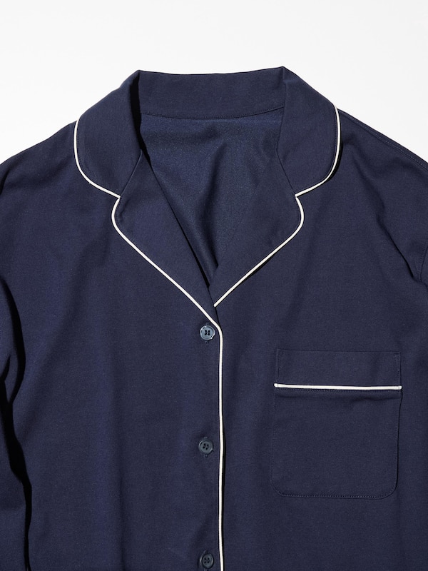 AIRism Cotton Long-Sleeve Pajamas