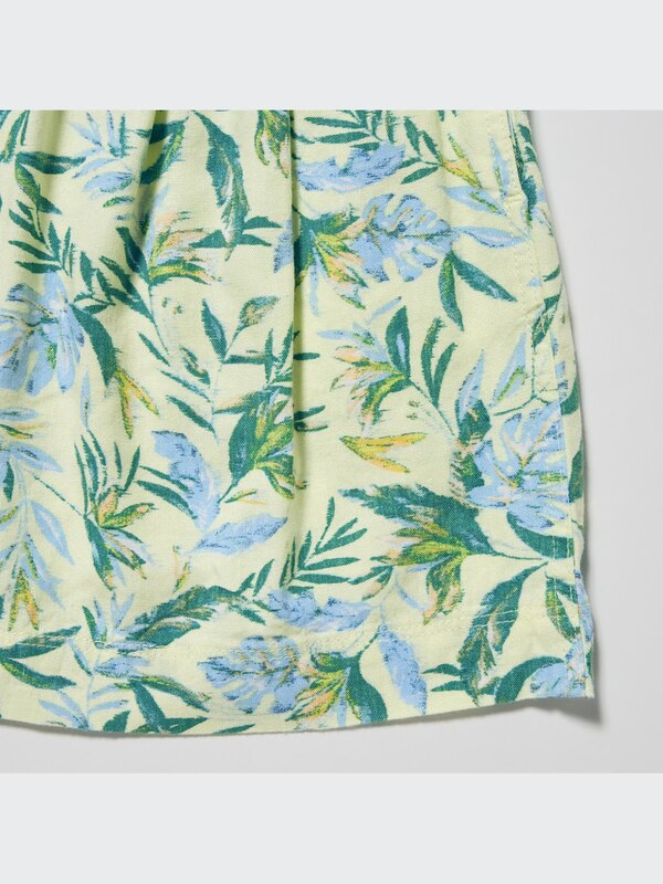 Linen Blend Easy Shorts