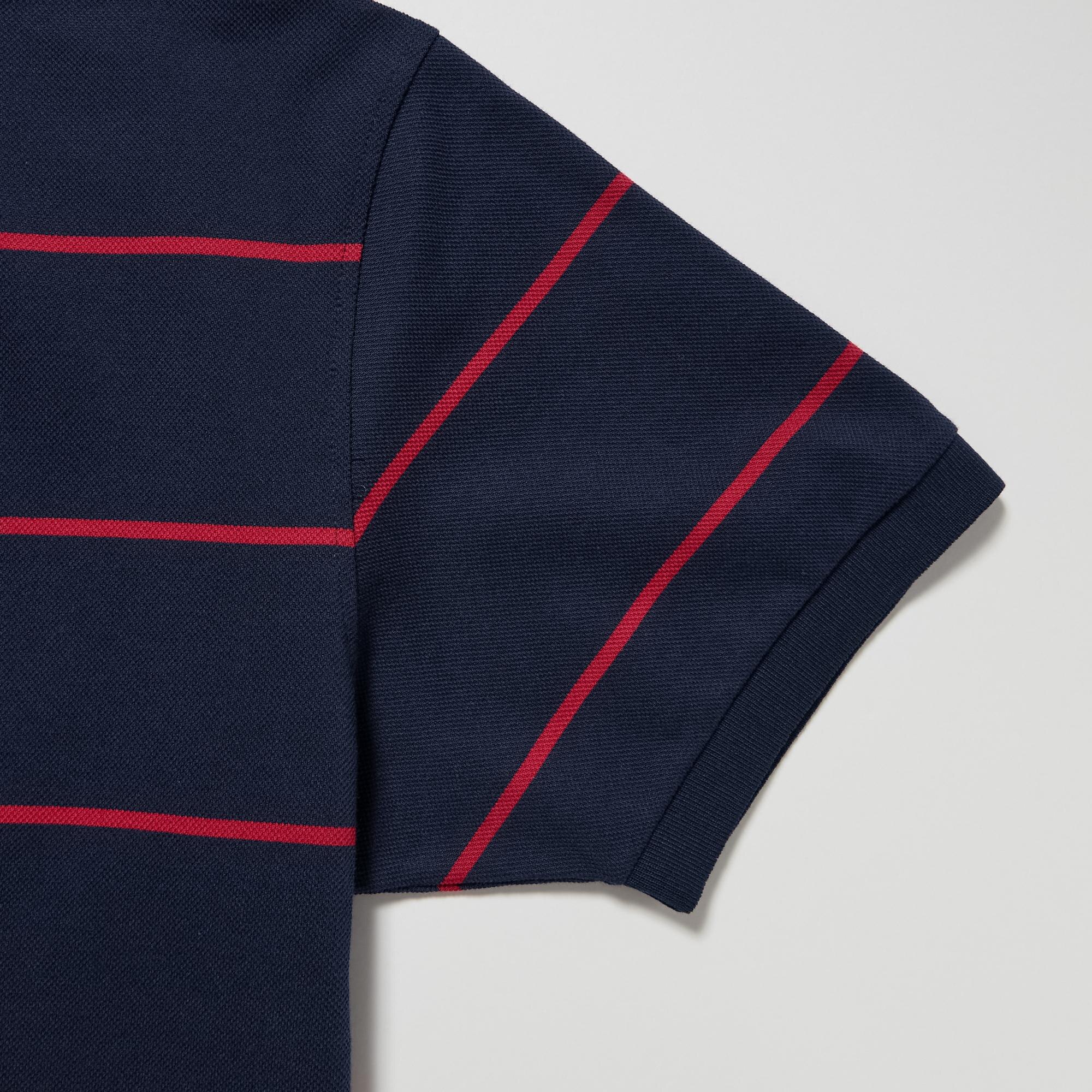 DRY Piqué Striped Polo Shirt | UNIQLO UK