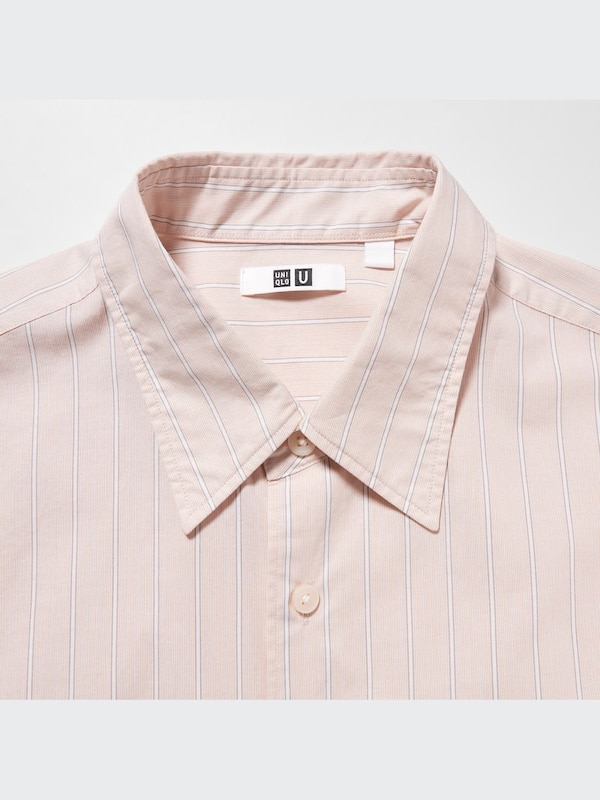 U Oversized Striped Long-Sleeve Shirt