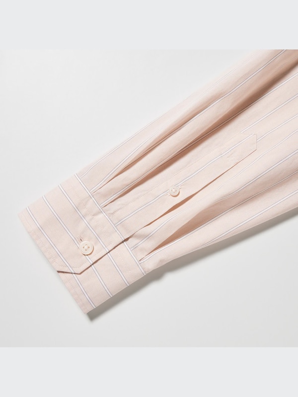 U Oversized Striped Long-Sleeve Shirt