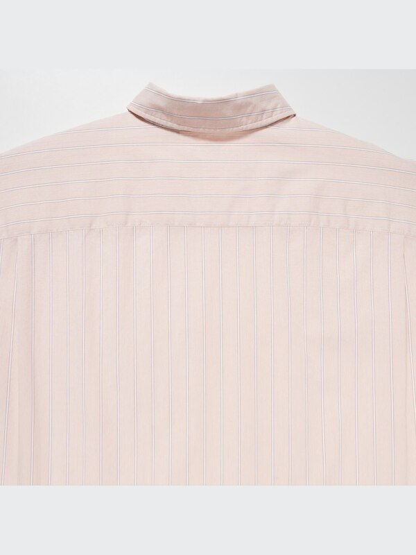 U Oversized Striped Long-Sleeve Shirt
