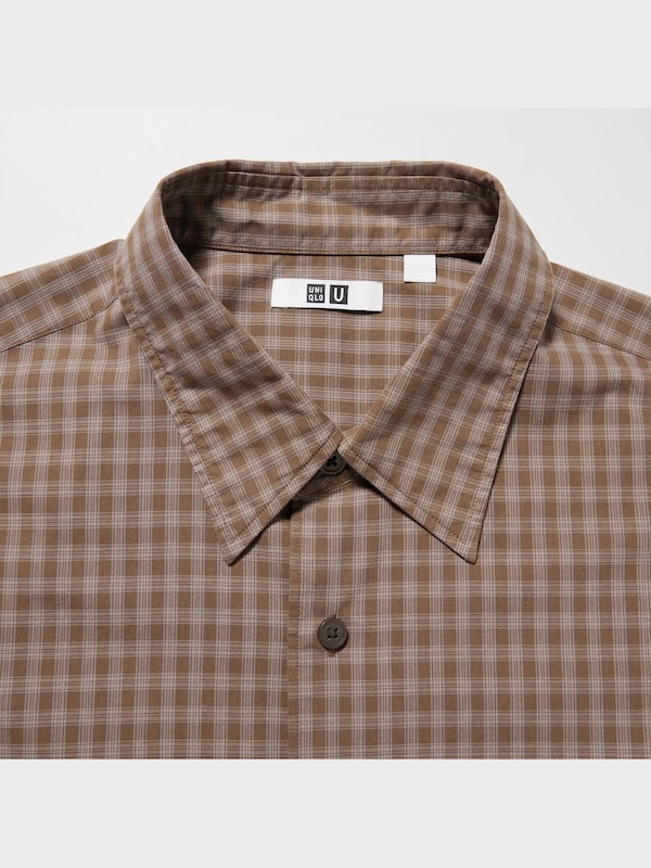 U Oversized Checked Long-Sleeve Shirt