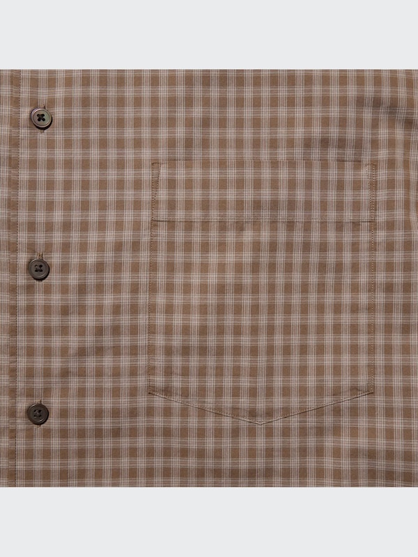 U Oversized Checked Long-Sleeve Shirt