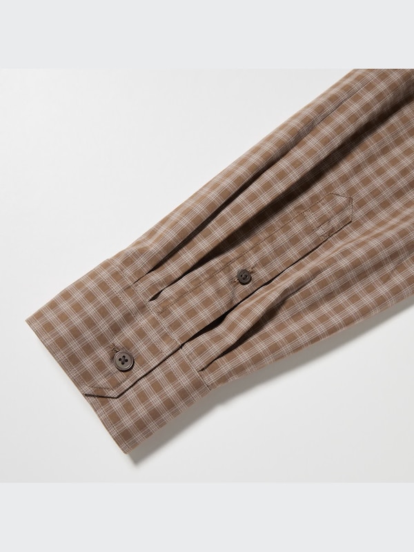 U Oversized Checked Long-Sleeve Shirt