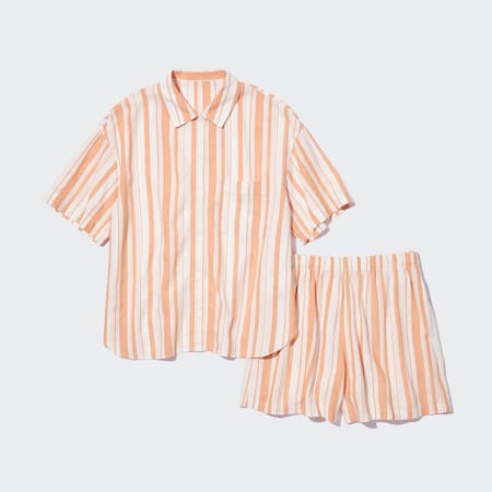 Linen Blend Short Sleeved Set | UNIQLO GB