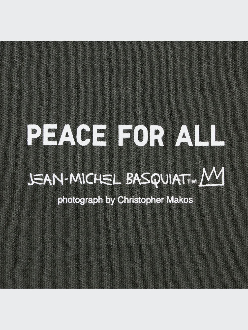Uniqlo PEACE FOR ALL Graphic T-Shirt | Basquiat — фото 7