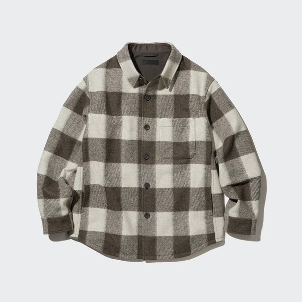 Checked Overshirt Jacket UNIQLO US