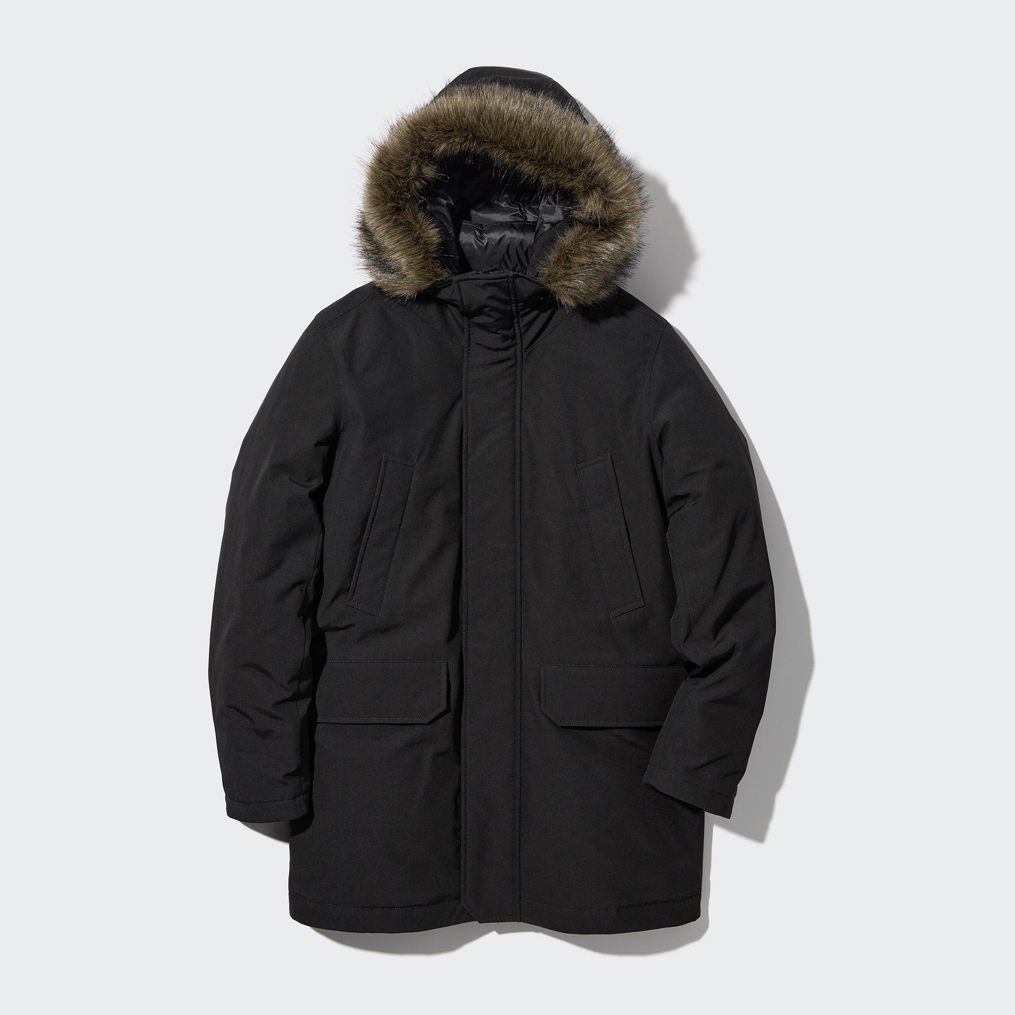 Check styling ideas for「Ultra Warm Hybrid Down Long Coat