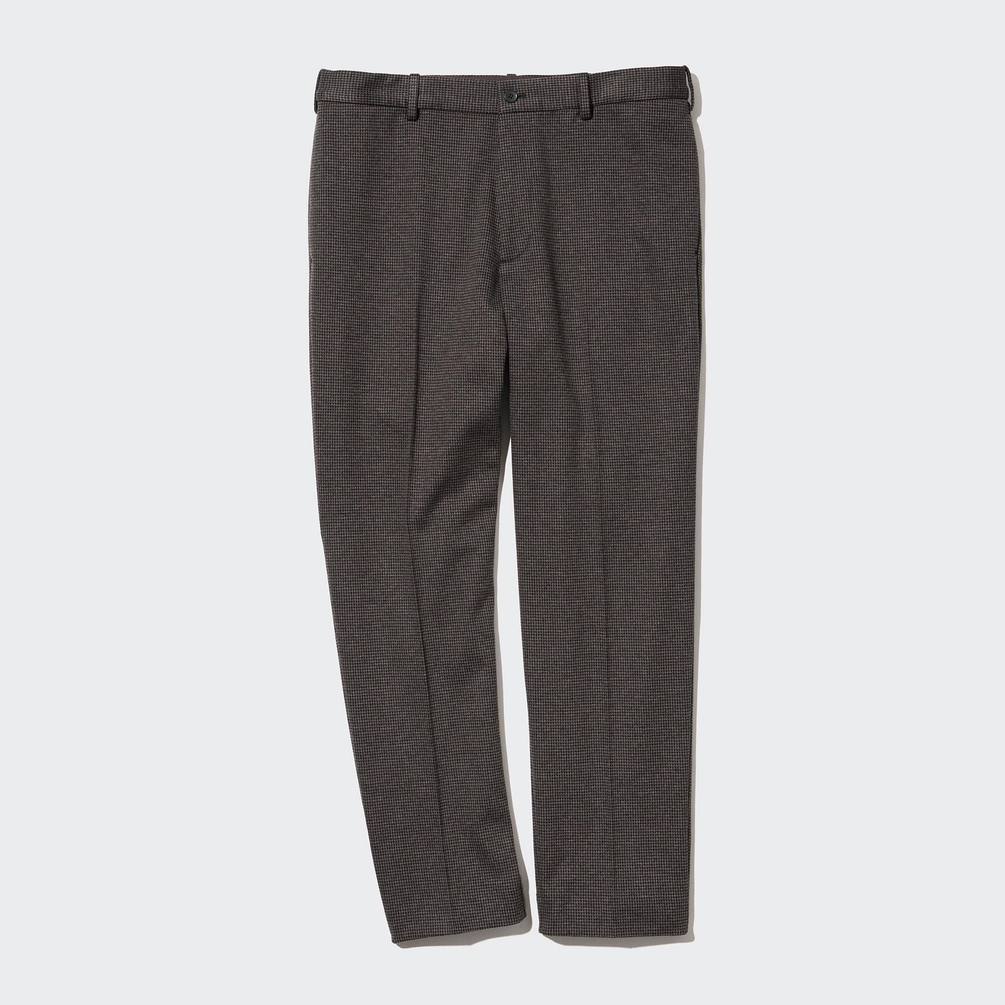 Smart Houndstooth Ankle Length Trousers | UNIQLO GB