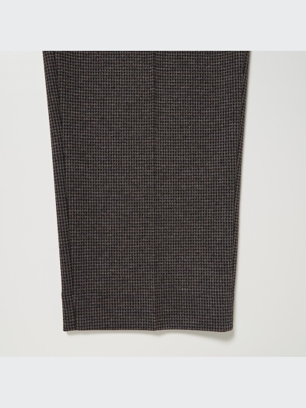 Smart Houndstooth Ankle Length Trousers