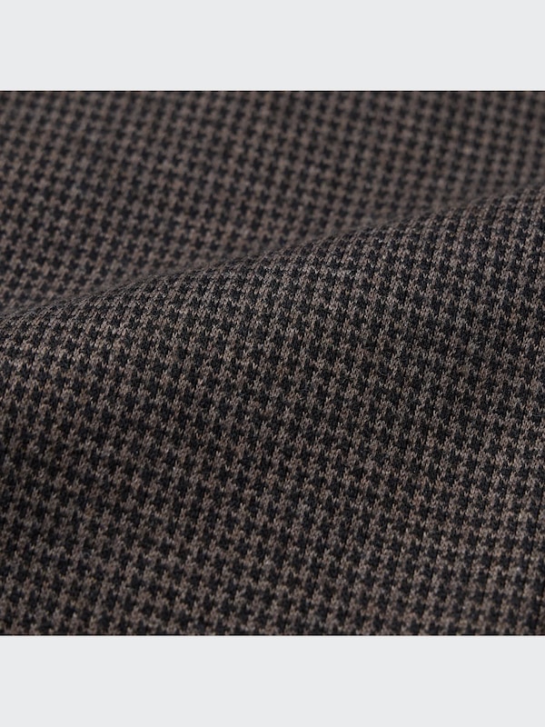 Smart Houndstooth Ankle Length Trousers