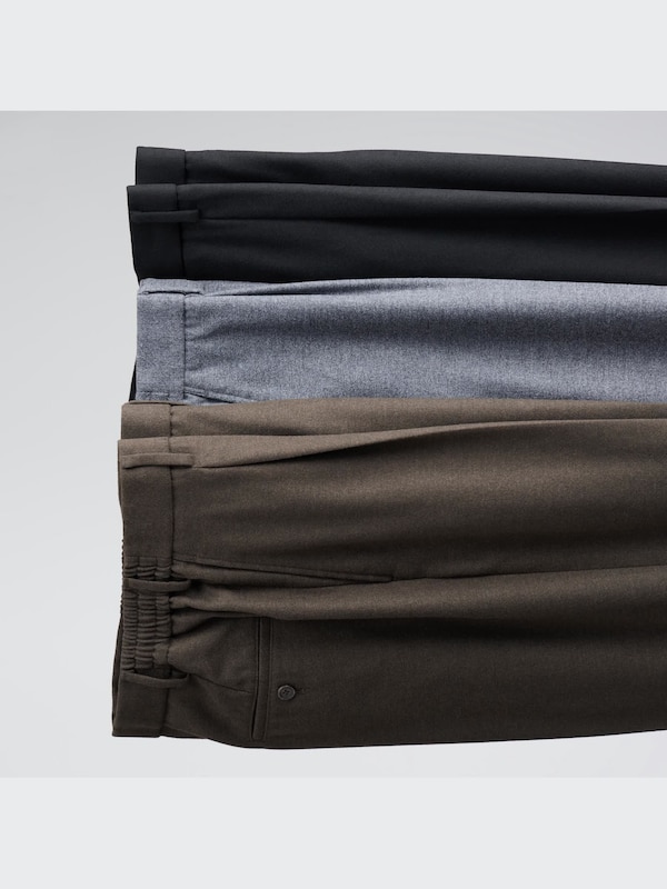 Pleated Wide Pants (brushed twill)