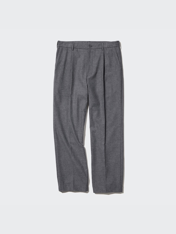 Pleated Wide Pants (brushed twill)