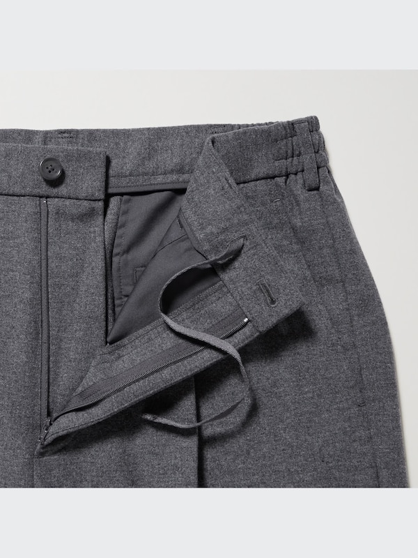 Pleated Wide Pants (brushed twill)
