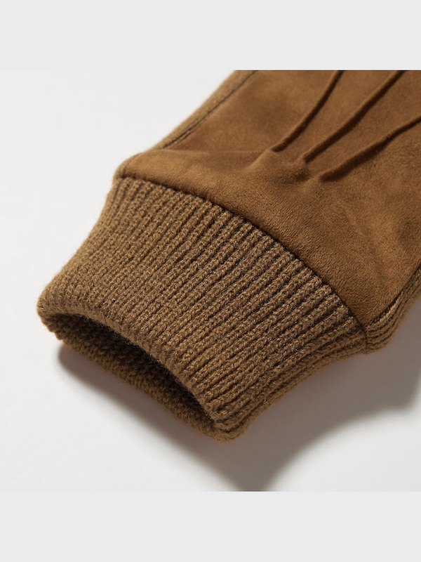 HEATTECH Lined Gloves | Faux Suede