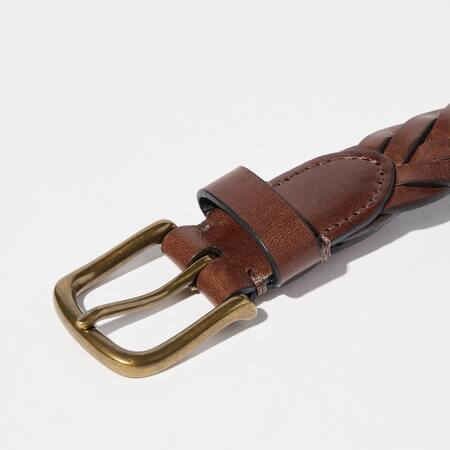 Leather Wide Mesh Belt | UNIQLO UK