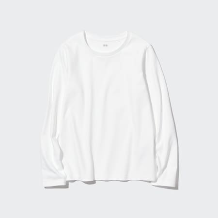 UNIQLO SMOOTH STRETCH COTTON TURTLENECK LONG SLEEVE T-SHIRT