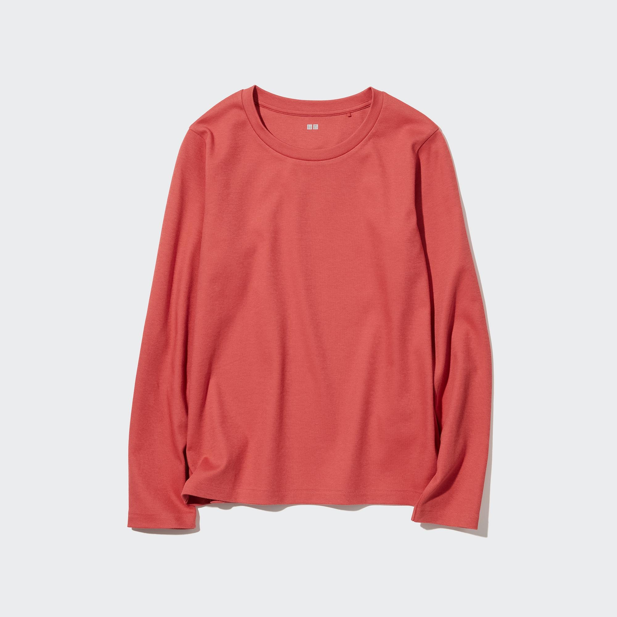 Ralph Lauren Denim Supply Womens Small Red Thermal Stretch Long Sleeve Shirt