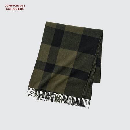 Comptoir des Cotonniers Wool Checked Stole