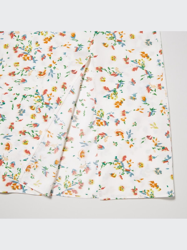 Printed Front Slit Camisole Dress