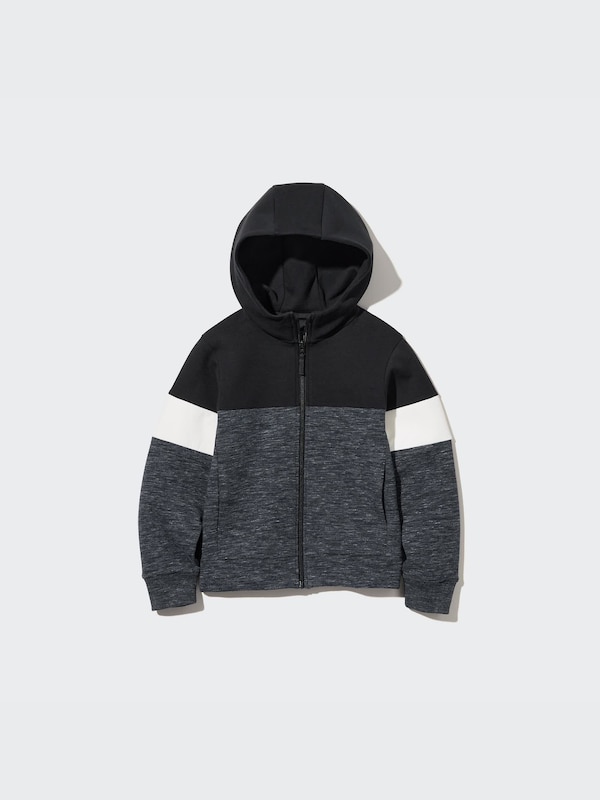 Ultra Stretch Dry Sweat Long-Sleeve Full-Zip Hoodie (Color Block)