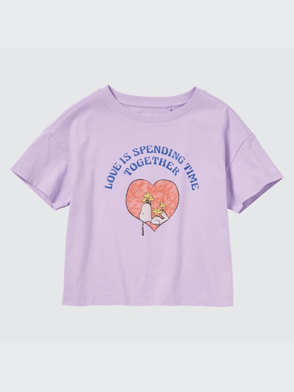 Love Sunshine & Peanuts UT (Cropped Short-Sleeve Graphic T-Shirt)