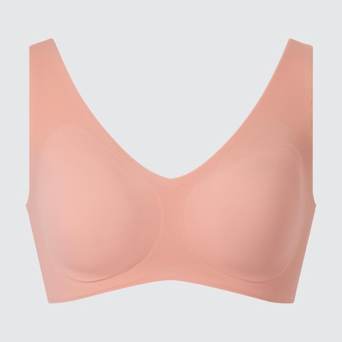 Bras Comfort Wireless For Women Underwear Seamless Solid Pink