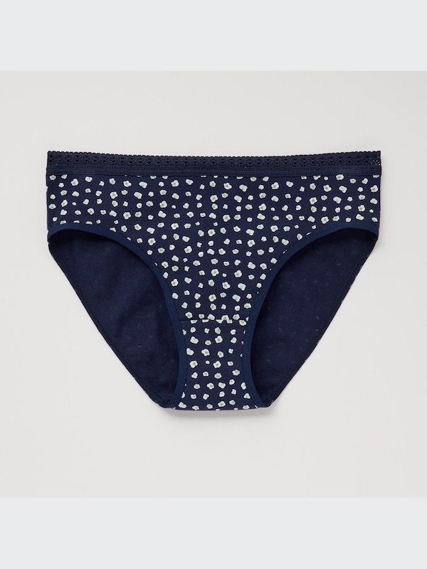 Mid Rise Flower Print Briefs
