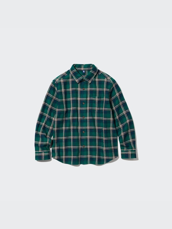 Flannel Checked Long-Sleeve Shirt