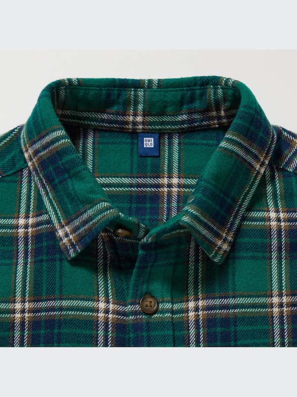 Flannel Checked Long-Sleeve Shirt