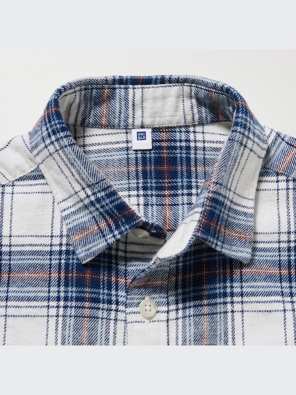 Flannel Checked Long-Sleeve Shirt