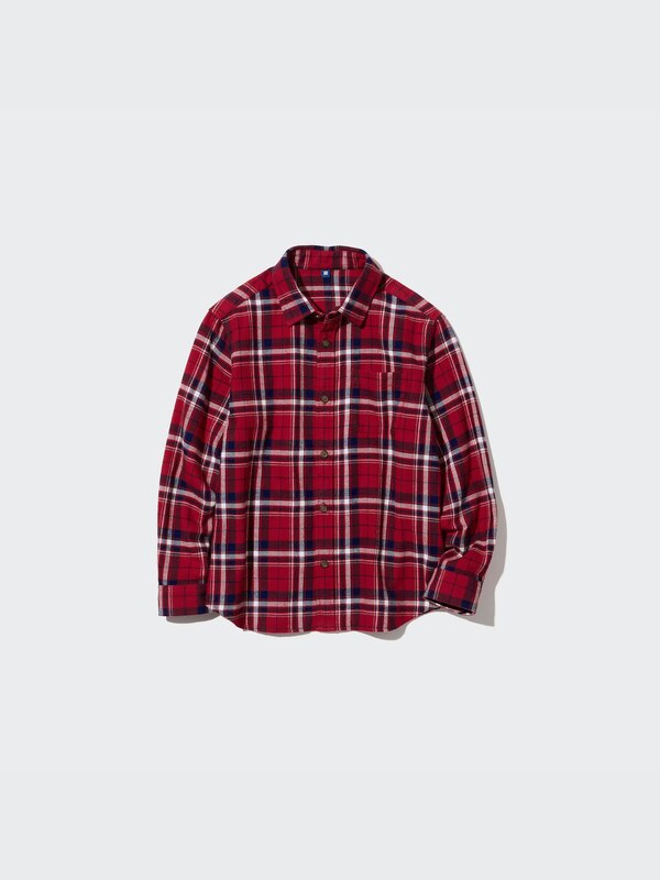 Flannel Checked Long-Sleeve Shirt