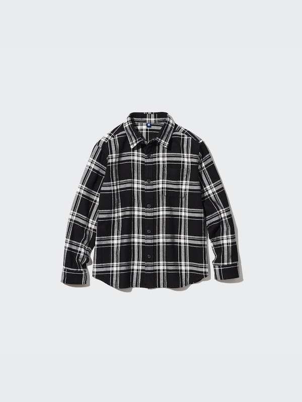 Flannel Checked Long-Sleeve Shirt