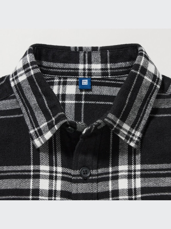 Flannel Checked Long-Sleeve Shirt