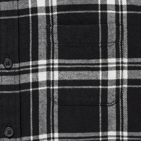 U15: Grey, Black & Tan Organic Flannel Plaid, 100% Cotton, 44 wide. $8.99  per half yard. - Islander Sewing