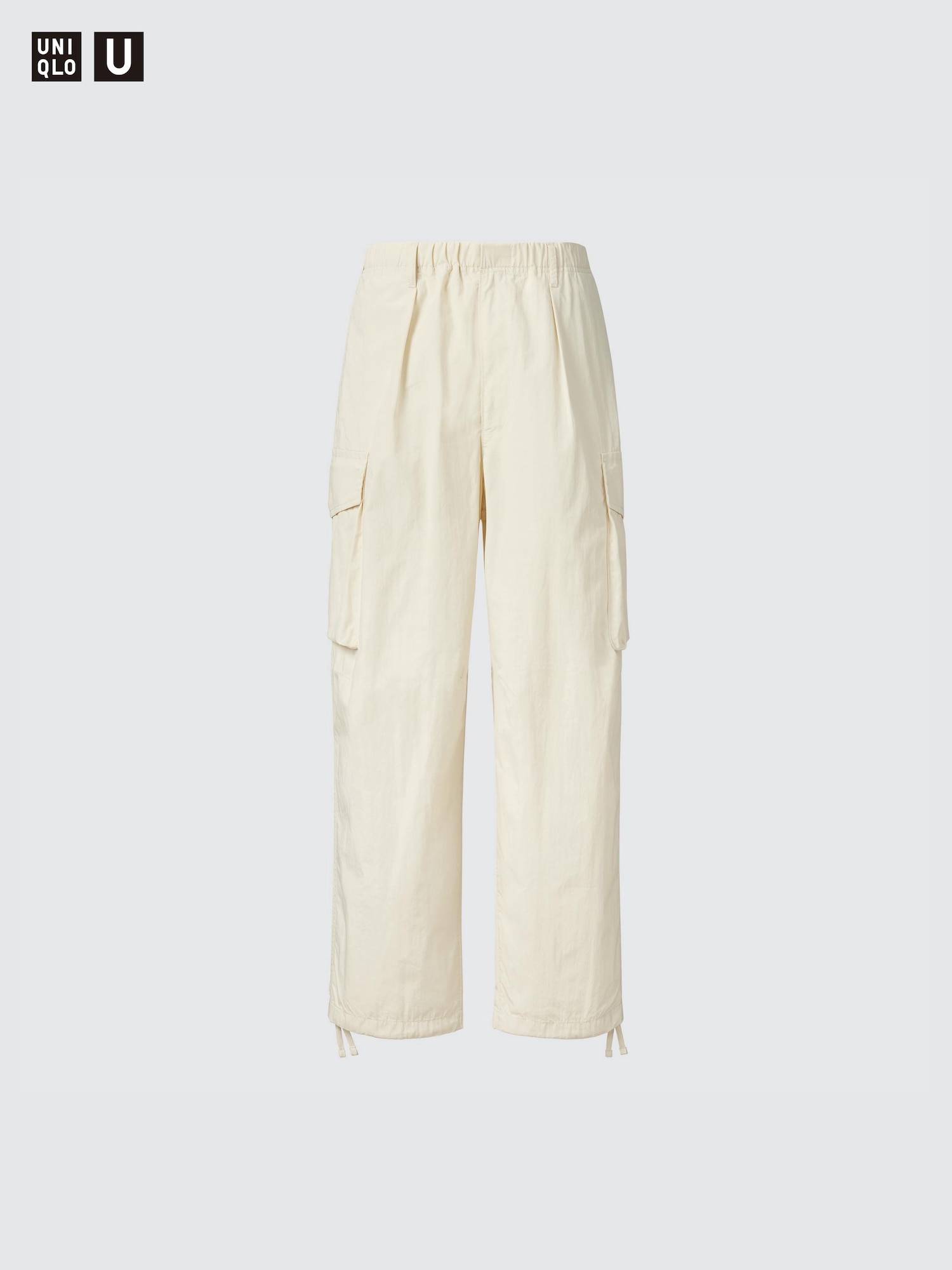 ★codegraphy★ Cotton wide parachute pants light beige CBDUU Wide Parachute Cargo Pants | UNIQLO US