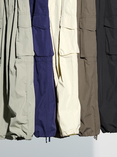 Wide-Fit Parachute Cargo Pants
